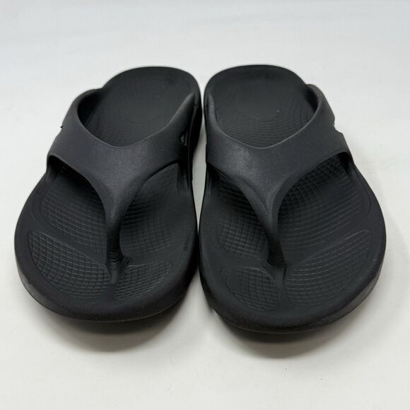 Oofos Ooriginals Sandals Womens 6 Black Flip Flop Thong Comfort Recovery Unisex - Picture 6 of 15